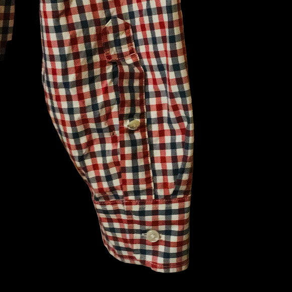J Crew Mens Checkered Shirt L 100% Cotton Long Sleeve Casual Dress Button Down - Picture 4 of 7